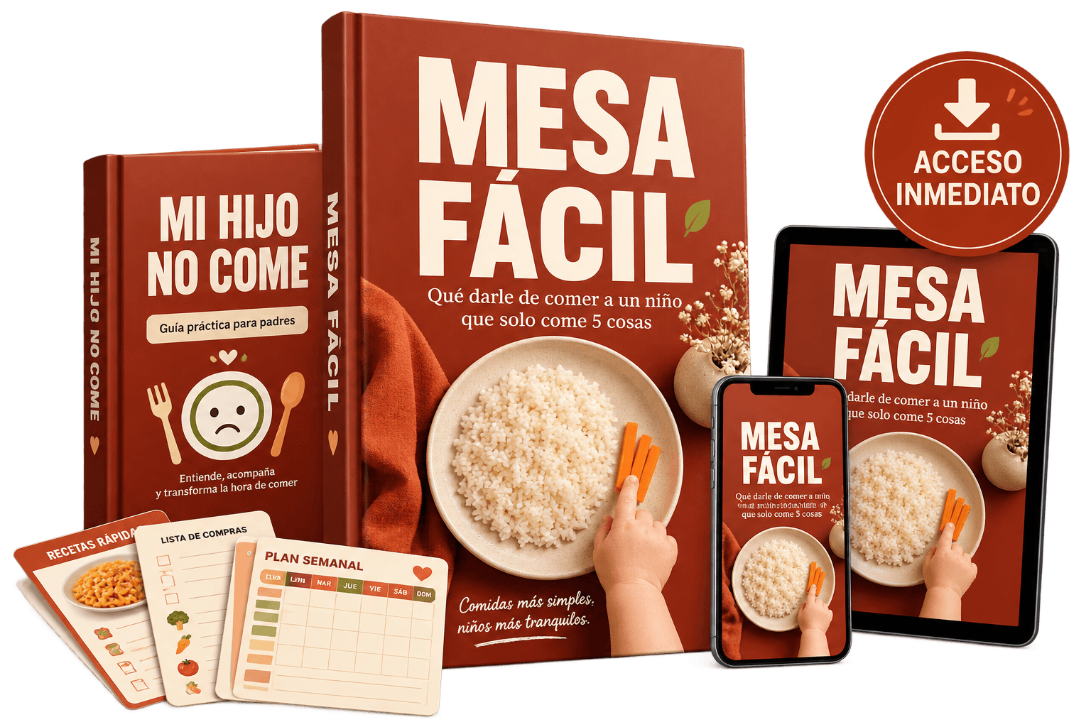 Mesa Fácil — qué darle de comer a un niño que solo come 5 cosas